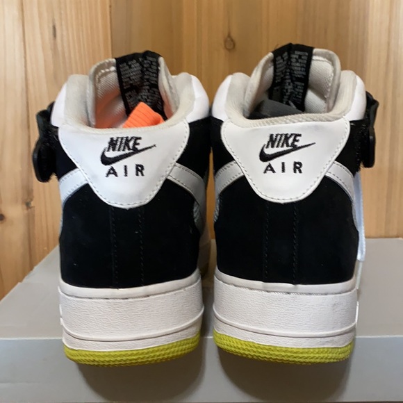 2008 Nike Air Force 1 mid volt yellow white - Picture 3 of 11